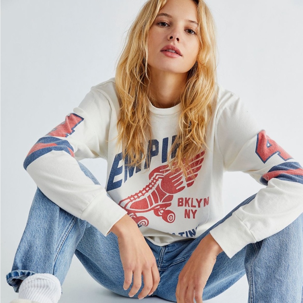Retro Brand sold by Free People vintage inspired top.